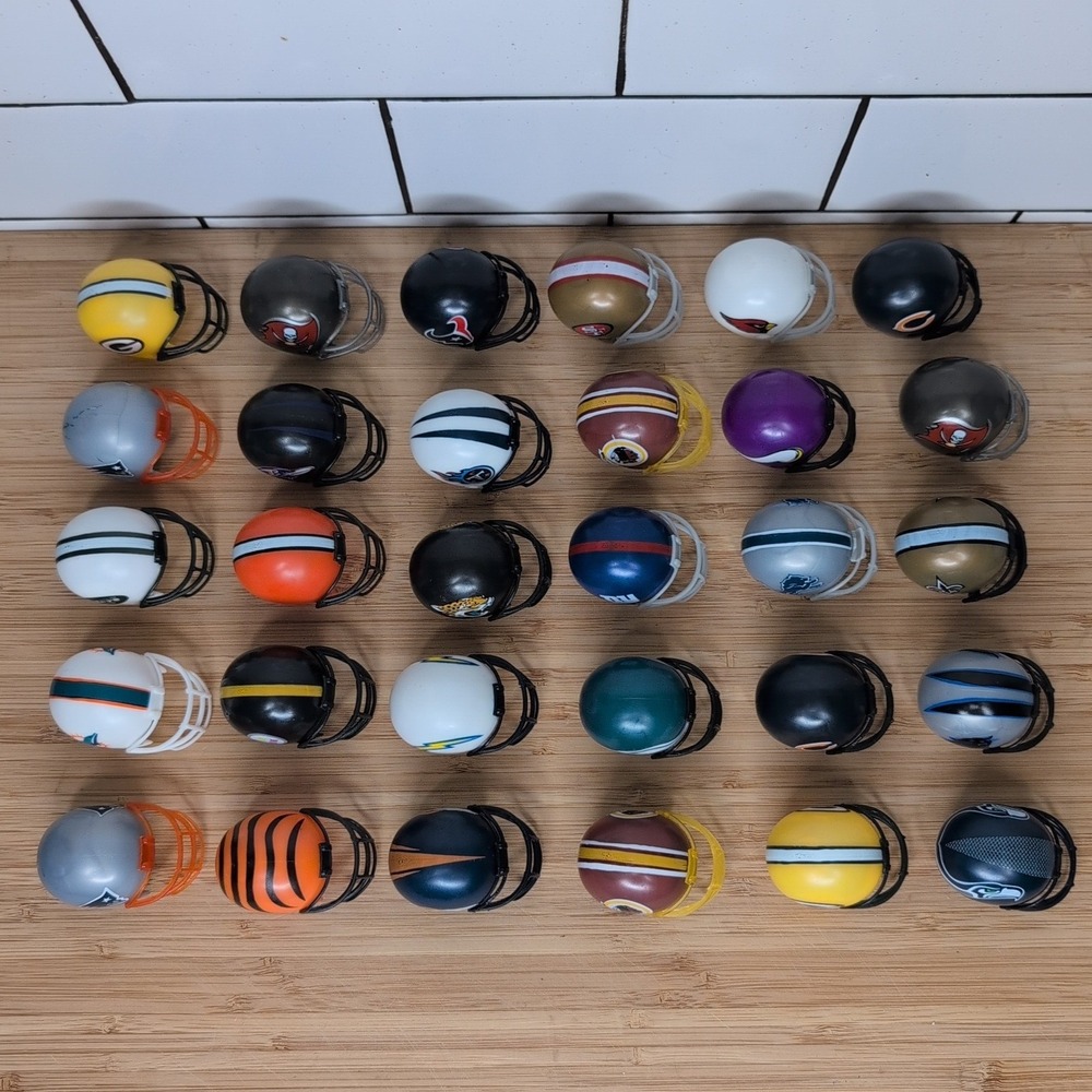 Lot of 30 NFL Mini Helmet Pencil Toppers A&A Global Gumball - Picture 7 of 16